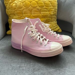 Converse Chuck 70 Hi Gradient Heat ombre print canvas sneakers in pink foam
